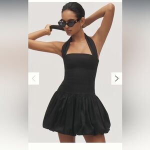 Anthropologie Black Mini Dress